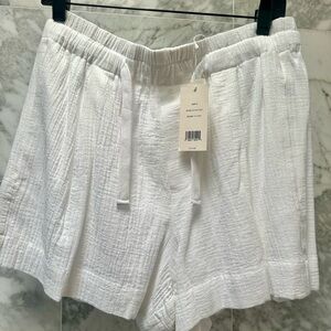 Vince White cotton Women's Shorts
